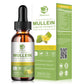 Mullein Liquid Drops for Lungs Cleanse, Vegan Mullein Leaf Extract Tincture with Quercetin, Elderberry, Black Seed Oil, Slippery Elm Bark, Chlorophyll, Support Lung Detox, Immune, Respiratory - 2 fl oz