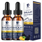 (2 Pack) 16 in 1 Shilajit Resin Liquid Drop, Shilajit W/Ginseng, Turmeric, Rhodiola, Wolfberry, Amla & Vitamins, Shilajit Supplement for Men & Women with 85+ Trace Minerals & Fulvic Acid, 1 Fl Oz