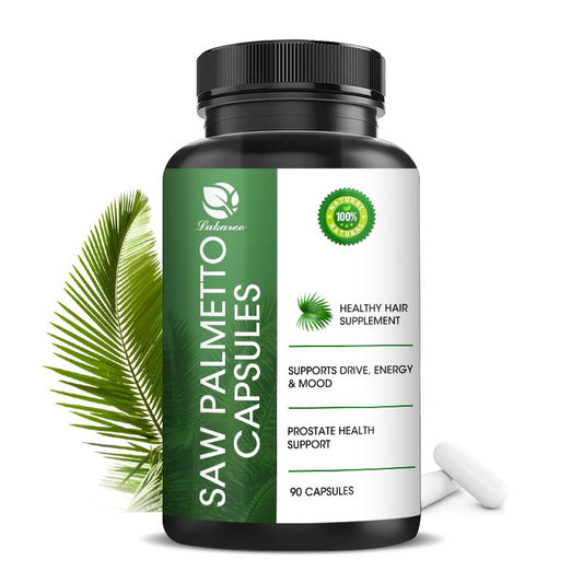 LUKAREE Saw Palmetto Mens Prostate Supplements Help Reduce Prostate Inflammtion & Baldness - Potent DHT Blocker for Men to Support Hair Growth