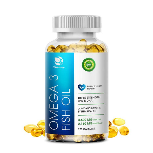 Triple Strength Deep Sea Oil Omega 3 Supplement, Fish Oil 3600mg EPA And DHA for Supports Heart Brain Health Antioxidant Improve concentration