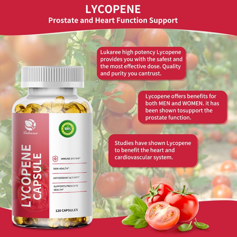 LUKAREE Lycopene Capsule for Men Prostate,Promote Prostate & Urinary Tract Health Support Enhance Immunity Urinary System Gealth